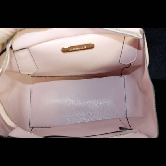 Michael Kors Kimberly Large Pebbled Leather Satchel Blossom NWT. - Picture 4 of 8